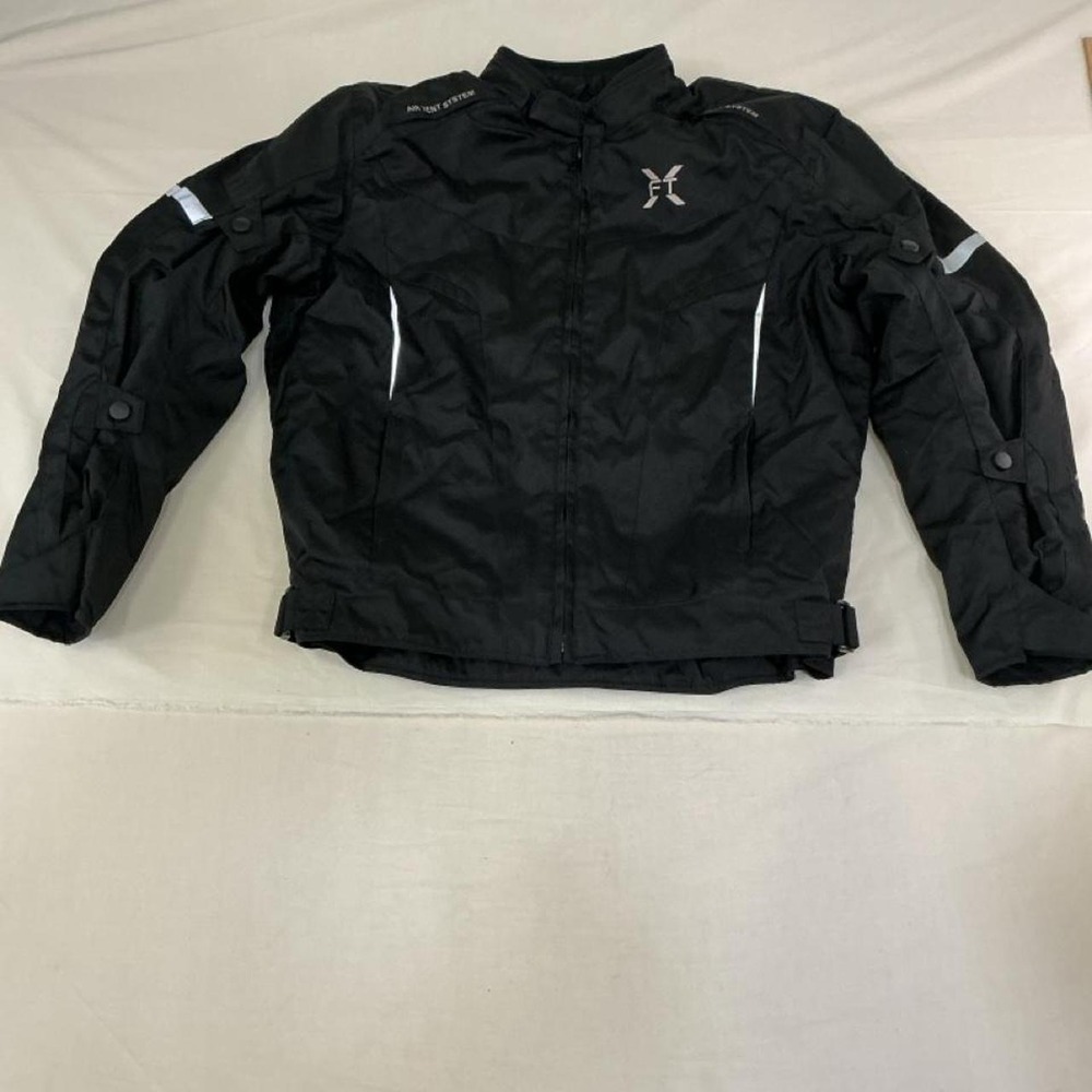 Black motorcycle riding jacket